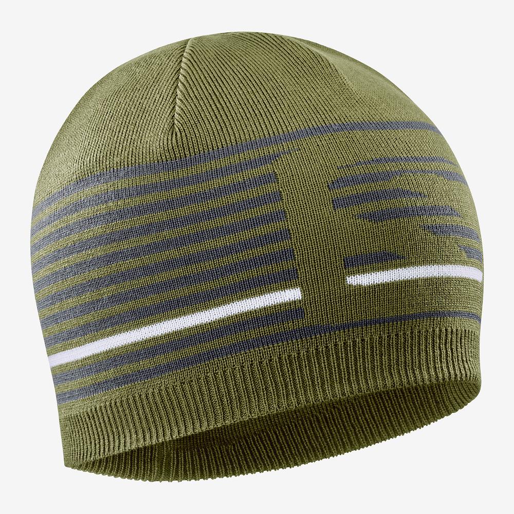 Salomon Singapore Mens Beanie - FLATSPIN Green | 79315-LMGR